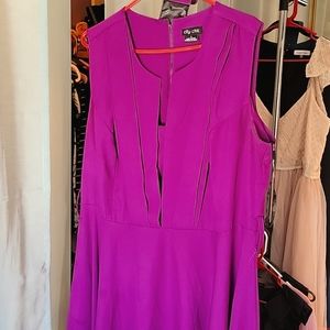 City chic Veronica dress - magenta